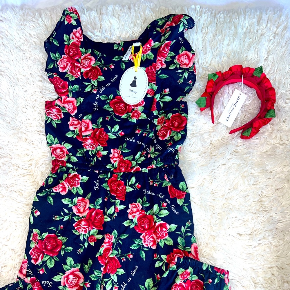 Janie and Jack Disney Belle Collection Romper